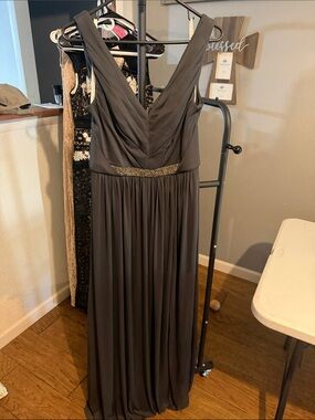 David's Bridal | Dresses | Davids Bridal Taupe Bridesmaid Dress
